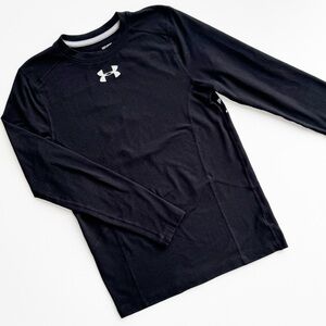 Under Armour Kids Black Long Sleeve Coldgear Shirt